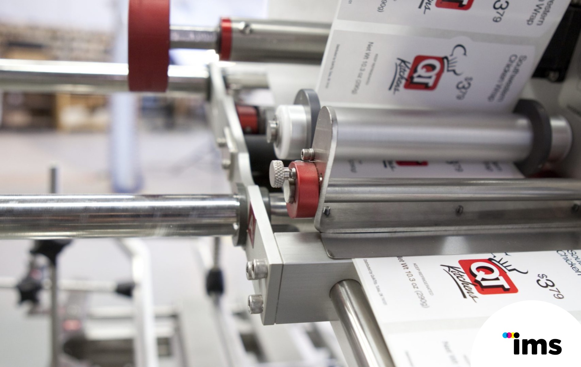 Machine de pose d'étiquettes autocollantes avec imprimante