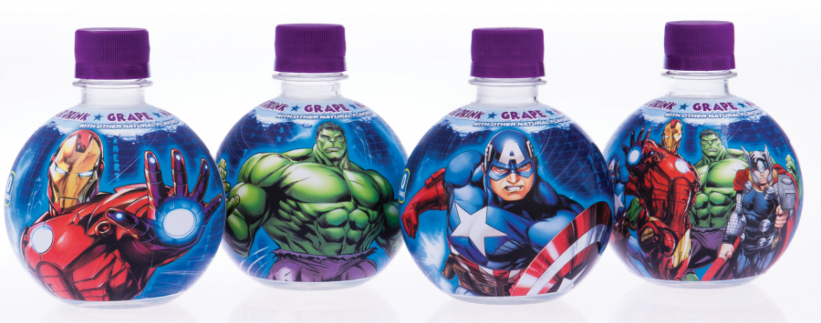 Captain America Water Bottle Labels