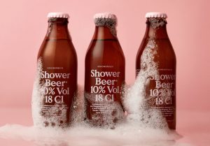 Emballage innovant : une bière qui se consomme sous la douche