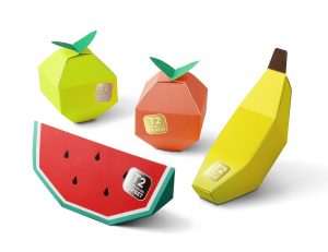 Emballage innovant : T2 Tea emballage en forme de fruit